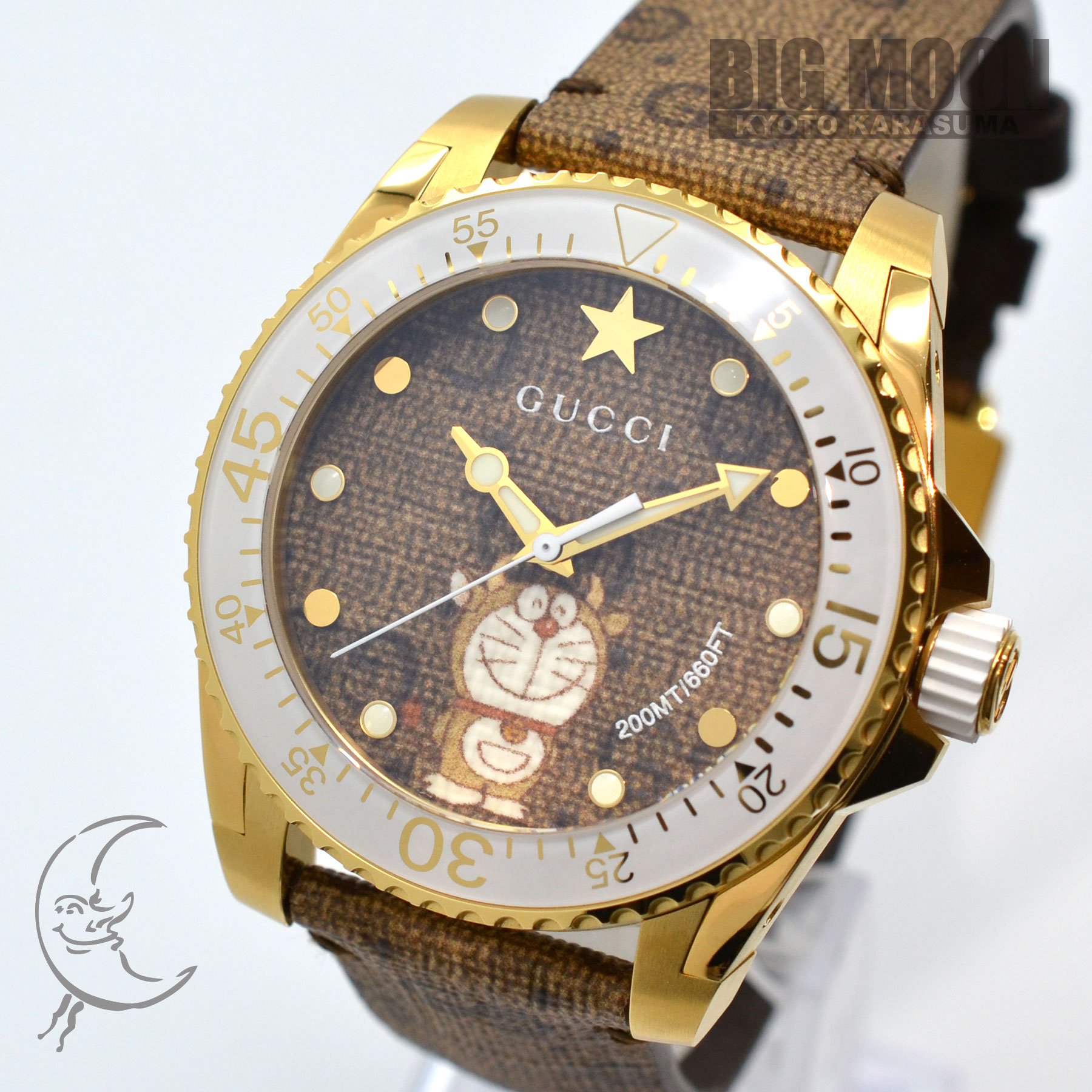 GUCCI グッチ ダイブウォッチ 40mm ドラえもん×GUCCI YA136334 