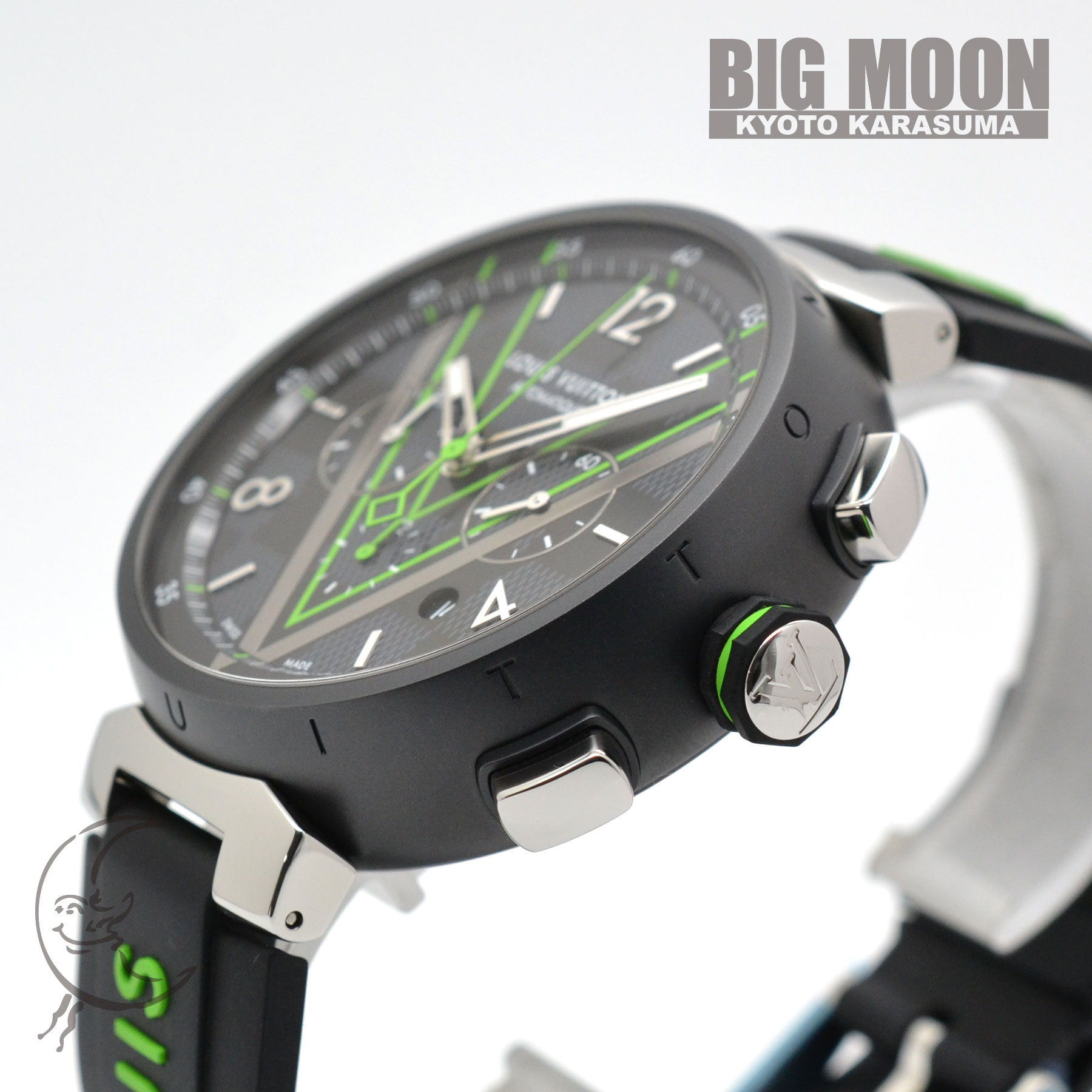 タンブール オトマティック クロノグラフ ダミエ グラフィット レース Ref.QA130Z 品 メンズ 腕時計