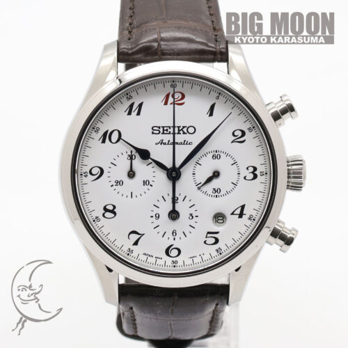 セイコー　プレサージュ セイコー自動巻時計60周年記念　琺瑯クロノグラフ