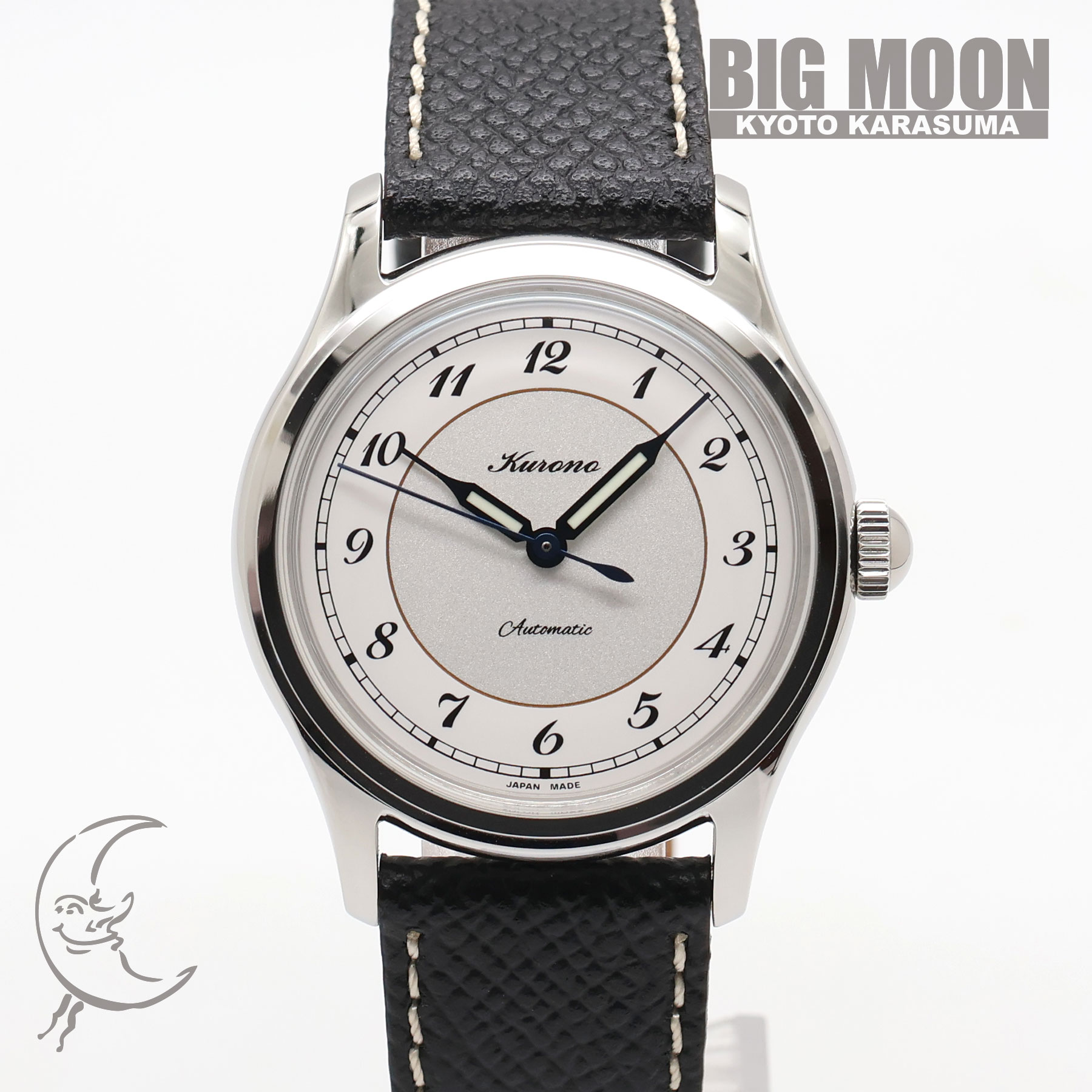 クロノトウキョウ　34mm カリグラ シルバーホワイト